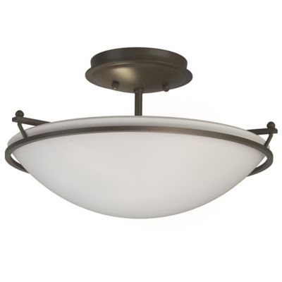 Plain Semi-Flushmount by Hubbardton Forge - Starlight Lighting USA and Canada
